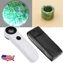 Comprar 45 X Lupa Lupa Vidrio Joyero Ojo Joyería Lupa 2 Led Luz Circ