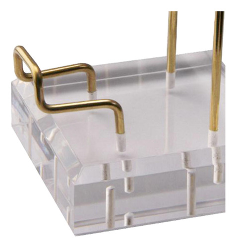 2 Soporte De Exhibición Transparente Los 8x8x10cm Claro