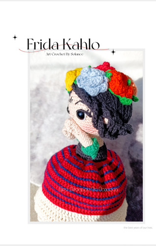 Muñeca Reversible Tejida A Crochet Frida Kahlo Muñeca Reversible Frida Kahlo