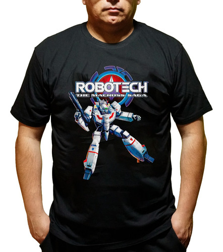 Polera Estampada Dibujos Robotech