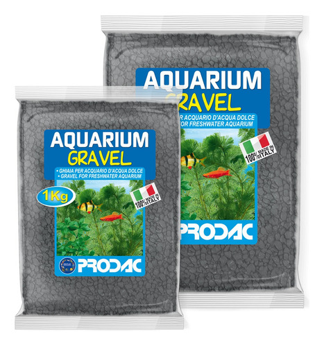 Cuarzo Negro, Sustrato Para Acuario. Prodac 1kg