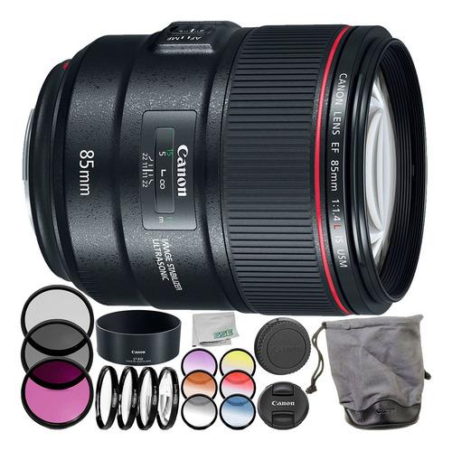 Canon Ef Is Usm Lente 9pc Accesorio Bundle  Incluye + 3 Kit