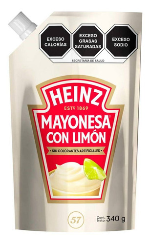 Mayonesa Heinz Limon Doy Pack 340 G