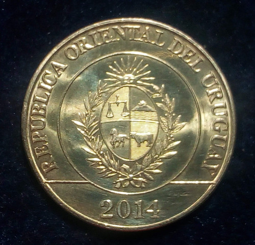 Moneda Uruguay 5$ 2014. Ñandu S/c