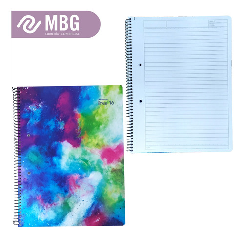 Cuaderno Universitario A4 Linea 16 Rayado Pack X 10.