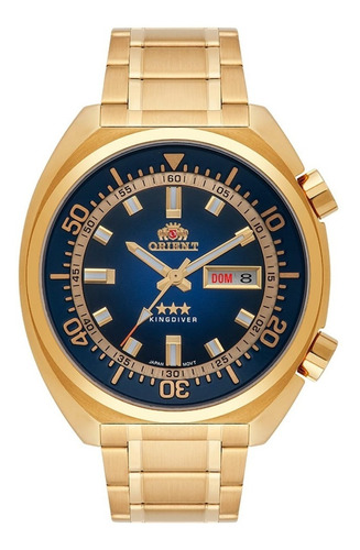 Relógio Orient Automático Dourado King Diver 50m Original