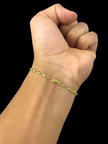 Pulseira De Ouro Corda Dupla 2.25g Com Garantia Vitalícia