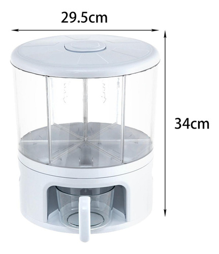 Dispensador De Cereales Envase De Comida Rotación De 360