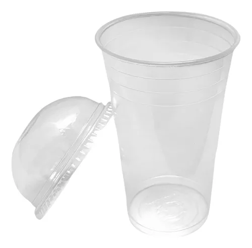 Vaso de plástico con tapa promocionales, COC074