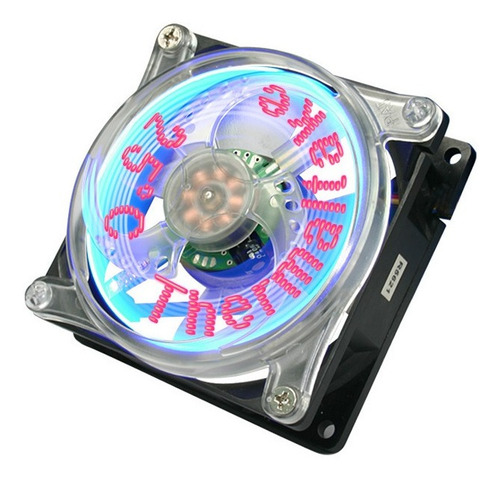 Imagen 1 de 1 de Fan Cooler Ventilador Thermaltake Led Flash 80x80x25 Orgm