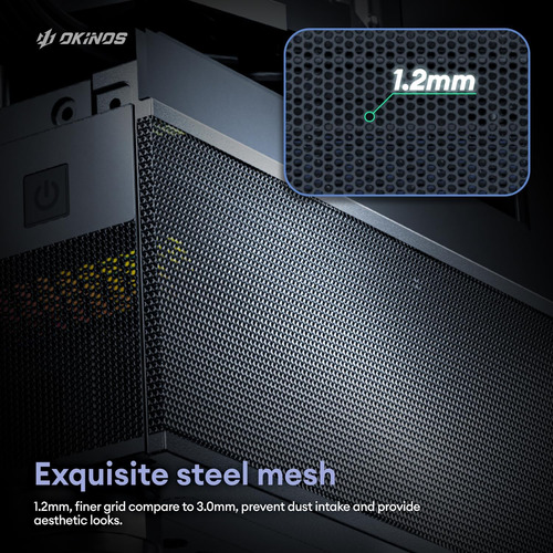 Okinos Aqua 3, Micro Atx Case, Matx Pc Case Con 3 X 120 Mm D