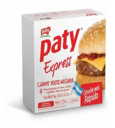 32 Hamburguesas Paty Express + Pan La Perla + Aderezo      