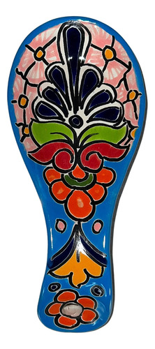 Talavera Spoon Rest - Soporte De La Espátula De Utensilios D