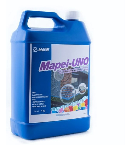 Aditivo Impermeabilizante Liquido 4kg Galon Mapei Uno