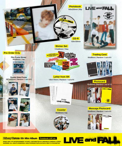Xdinary Heroes - Live And Fall Ver. Photobook Random Kpop
