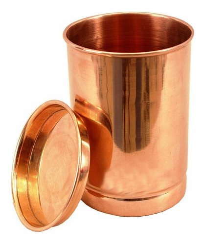 Vaso De Cobre, Salud Ayurvedica 300 Cc Con Tapa