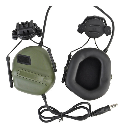 Casco Auriculares Orejeras Orejeras Defensor Para Ptt Radio