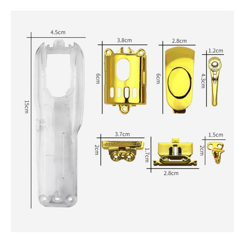 Clip Mágico Accesorios De Peluquero Inalámbricos Dorado