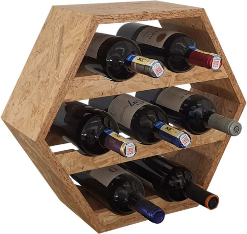 Vinera Hexagonal Osb, Cava De Vino 7 Botellas