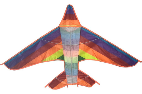 Papalote Avion Militar Leon Aguila Cometa Niño Juguete Color Arcoíris