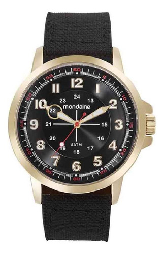 Relogio Mondaine Masculino 99658gpmvdj3 Militar Dourado