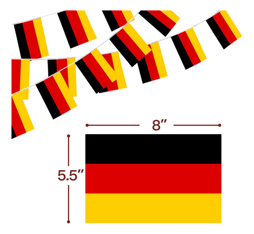Banderín Con Bandera De Cadena, Anley, Alemania, Día De La U