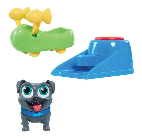 Imagen 2 de 2 de Muñeco Puppy Dog Pals Bingo Rolly Con Vehículo Lanzador