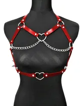 Comprar Cinturón Arnés Corset Importado Eco Cuero Goth Grunge Y2k