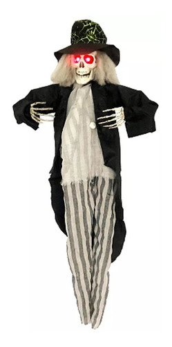 Colgante Esqueleto Luz Soni Movim Halloween  Chirimbolos