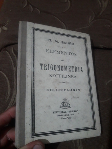 Libro Elementos De Trigonometría Rectilínea Solucionario 