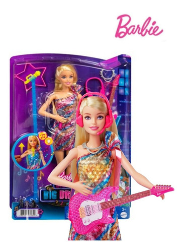 Imagen 3 de 8 de Barbie Cantante Big Dreams Muñeca Con Luces Y Sonido