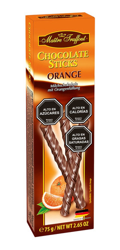 Chocolate Stick Maitre Truffout Naranja 75g