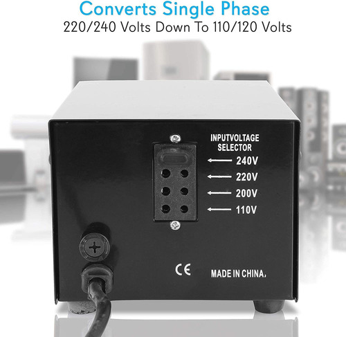 Convertidor De Voltaje Pyle, 110v A 220v / 220v A 110v, 500w