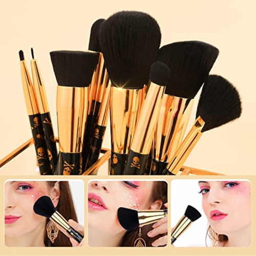 Juego De Brochas De Maquillaje Docolor Professional, 12 Piez