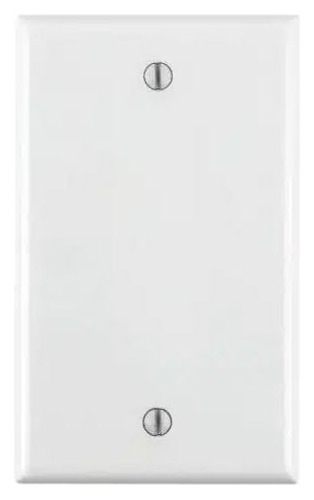 Placa Ciega Con Tornillos Termoformado Blanco | Leviton