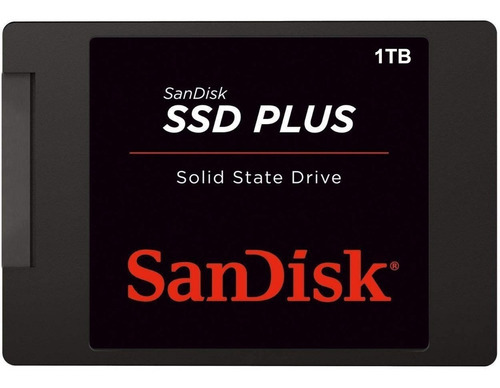 Disco Ssd Sandisk 1tb Plus 2.5 Sata Sdssda-1t00-g26 Color Negro