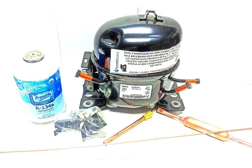 Imagen 2 de 3 de Compresor 1/8 Hp R134a Neveras Domesticas Tienda Chacaito