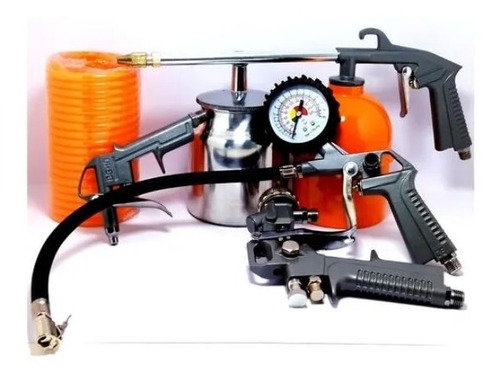 Pistola Para Pintar Kit De Accesorios Para Compresor Aire 