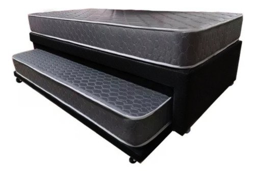 Cama Tarima 100cm Nido - Duplex + Colchones + Almohadas