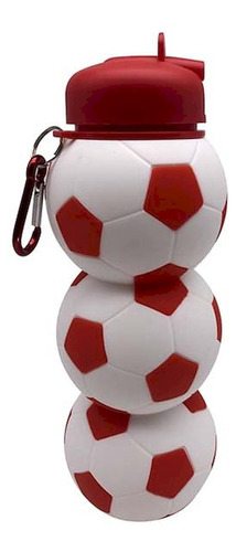 Botella Cresko Silicona Pelota Rojo Y Blanco 800cc