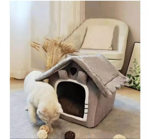 Casa Cama Iglú Mascota Orejitas Perros Y Gatos 