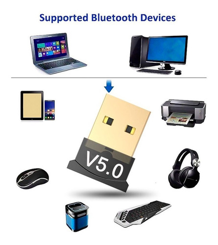 Imagen 8 de 10 de Adaptador Usb Bluetooth 5.0 Para Computadoras Pc Laptop Css®