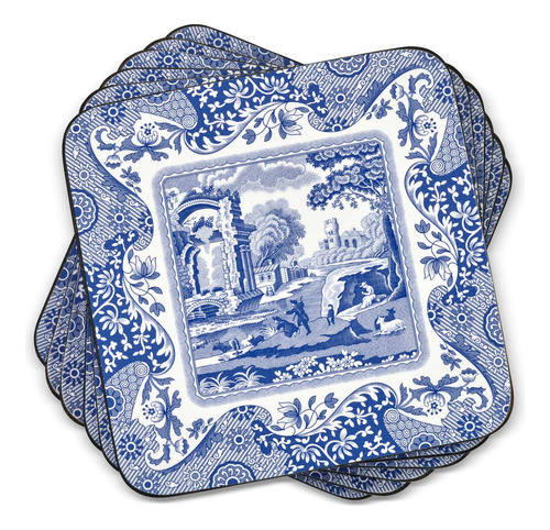 Pimpernel Spode - Posavasos De La Coleccion Italiana Azul, J