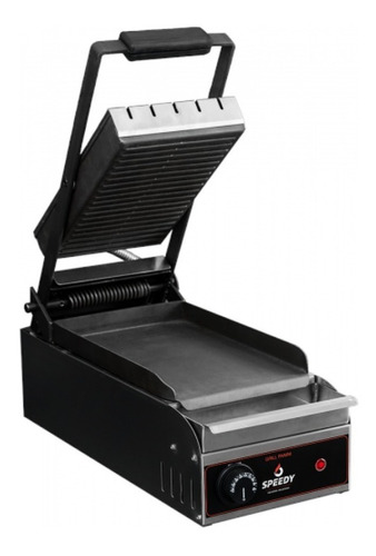 Grill Panini Doble Contacto Teflonada 30x20cm Comida Frizada