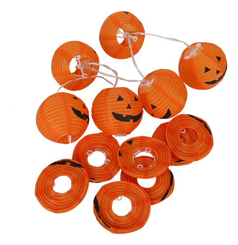 Cadena De Faroles Con Forma De Calabaza, Luces Led Para Hall