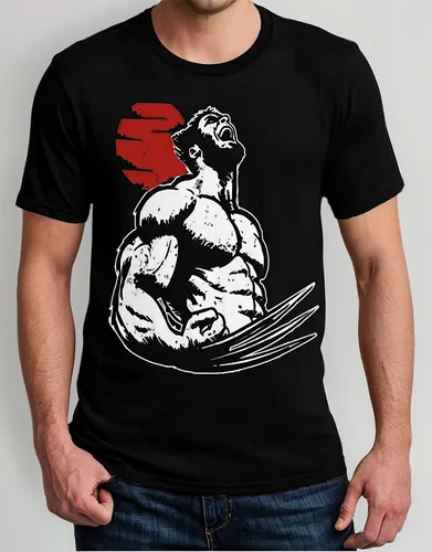 Remeras Wolverine Luna Logan Comic Superheroe X Men