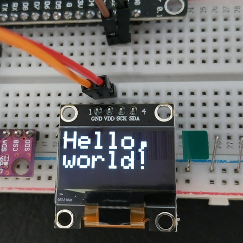 Pantalla Lcd 128x64 Oled 0.96 Letras Blancas, Arduino Comp.