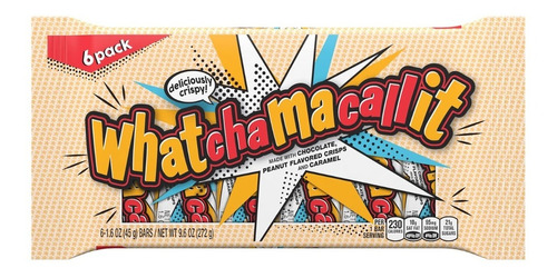 Dulces Whatchamacallit Chocolate Bar 6 Pack 272g Americano