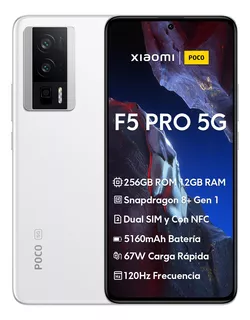 Xiaomi Poco F5 Pro 5g, Dual Sim Nfc 256 Gb 12 Gb Ram, 6.67'' 5160mah 120hz 67w Carga, Liberado Global Reacondicionado Seminuevo, Con En Caja Original