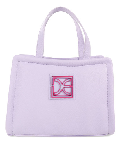 Bolsa Tote Cloe Para Mujer Atemporal Forro Antibacterial Color Lila